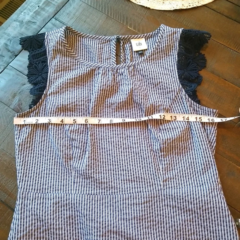Cabi Lace Flutter Peplum Top